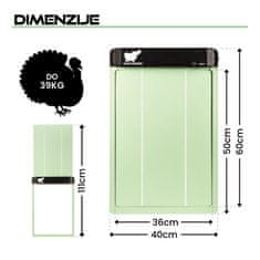 RUN-CHICKEN RUN–CHICKEN Avtomatska vrata za kokošnjak – GIANT MINT ( z Bluetooth)