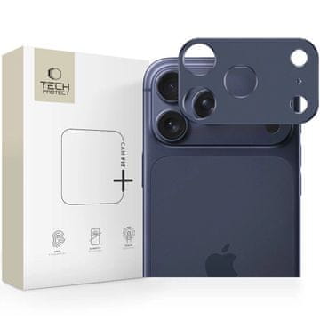slomart Zaščita kamere Tech-Protect Camalloy Fit+ za iPhone 17 Pro - temno modra