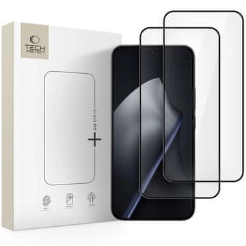 slomart Kaljeno steklo Tech-Protect Glass Fit+ 2-pack za Xiaomi 15T / 15T Pro - črno