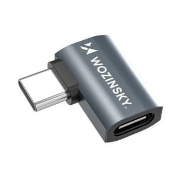 slomart Wozinsky WPKB-01 USB-C - USB-C 40Gb/s 240W 8K OTG kotni adapter - siv