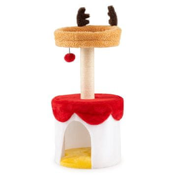 Northix Božično mačje drevo 80 cm sisal steber udobno ležišče