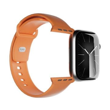 slomart Pašček Puro Icon za Apple Watch 44/45/46/49mm - oranžen