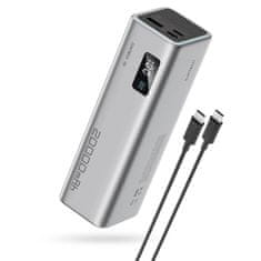 slomart Powerbank Cuktech CUKP200XGLGR 100W 20000mAh 2 x USB-C 1 x USB-A - siv