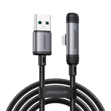 slomart Kabel Joyroom S-A56 EnjoyX Series 90° USB-A - Lightning 3A 1,2m - črn