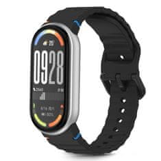 slomart Tech-Protect Silicone Sport pašček za Xiaomi Smart Band 8 / 9 / 10 / NFC - črn