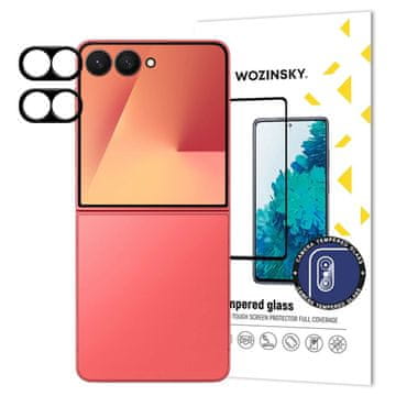 slomart Črno steklo za kamero Wozinsky Full Camera Glass za Samsung Galaxy Z Flip 7, komplet 2 kosa