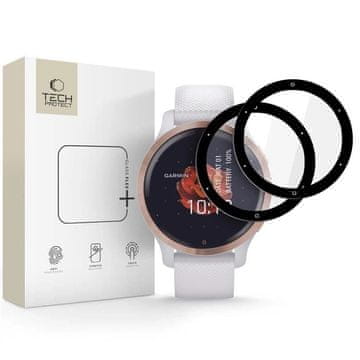 slomart Tech-Protect Glass Flex+ hibridno steklo 2-pack za Garmin Venu 2S - črno