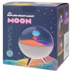 sarcia.eu Mary's LED nočna lučka belo luna, otroška soba svetilka, USB nastavljiva RGB osvetlitev