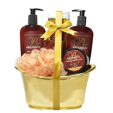 VIVACO Darilni paket Argan v dekorativni kadi