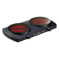 Ardes Steklokeramični kuhalnik dvojni Fasto Duo