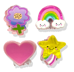 Invisibobble Clipstar Srečni svet 4 kosi