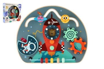 Classic world Izobraževalna tabla/labirint vesolje lesena 29x23cm 12m+