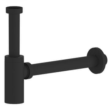 SAPHO Kraljevski umivalniški sifon 5/4", mat črna, ABS, premer 32 mm