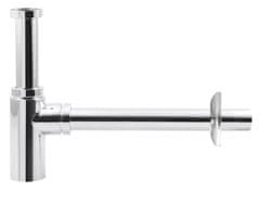 AQUALINE Sifon za umivalnik 5/4" 32mm, okrogel krom АQUALINE