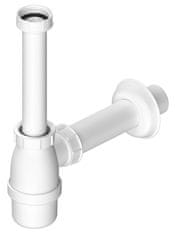 Bruckner Bruckner Umyvadlový Sifon 5/4" DN40, Bela Plastika