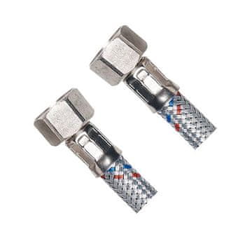 AQUALINE Fleksibilna nerjaveča cev 3/8"x3/8", 120cm, inox pletena