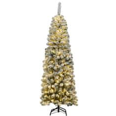 Northio 180 cm božično drevo s svinčnikom s snegom in LED lučkami