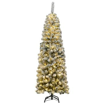 Northio 180 cm božično drevo s svinčnikom s snegom in LED lučkami