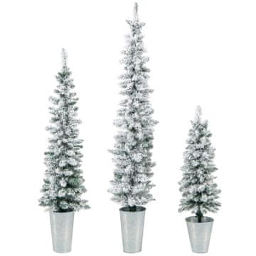 Northix Umetno božično drevo s snegom, 3 velikosti (90-150 cm), PVC material