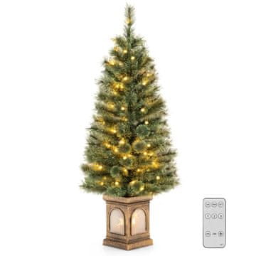 Northix Umetno božično drevo 120 cm z 100 LED lučkami in časovnikom