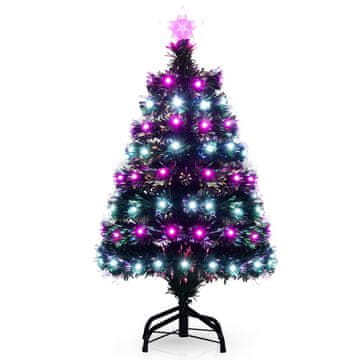 Northix 93 cm vnaprej osvetljeno božično drevo iz optičnih vlaken, 96 LED diod