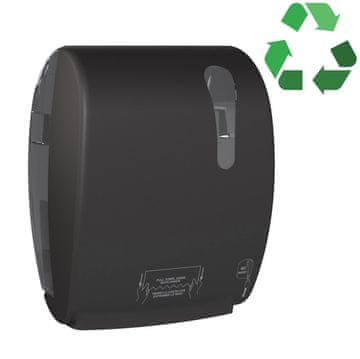 SAPHO ECOLORED Avtomatski Dispenser za Papirnate Brisače, ABS, Mat Črna