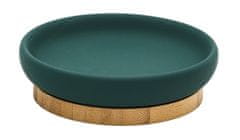 Ridder Milo dozirnik FANCY, okrogel, temno zelena, bambus/keramika