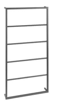 SAPHO Nástěnný sušák ručníků SKA 600x1150 černá mat - Kovový držiak za brisače