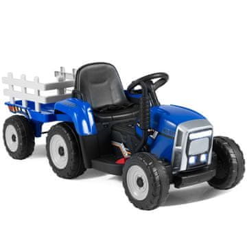 Northix 12V otroški traktor s snemljivo prikolico in daljinskim upravljalnikom, 30 kg