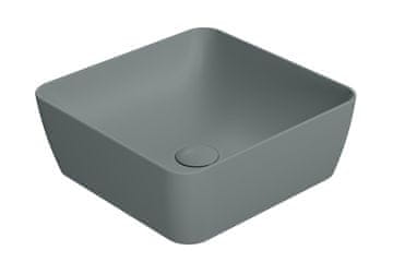 Gsi GSI PURA COLOR mat ovalno umivalnik 38x38 cm, agave odtenek