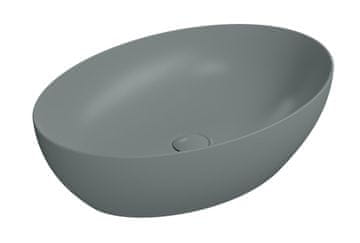 Gsi GSI PURA COLOR Namizni Keramični Umyvadlo, Okrogla, 60x42 cm, Bela Mat