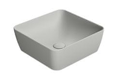 Gsi Ovalno Keramično Umivalnik za Pult 38x38 cm - Cenere Mat, GSI Pura Color