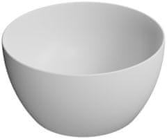 Gsi Elegantno Keramično Umivalo PURA, 42cm, Visoko, Bela Mat za Desko