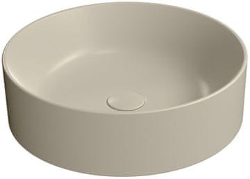 Gsi KUBE X Keramično Umyvadlo Creta Mat na Desko, Ø45cm