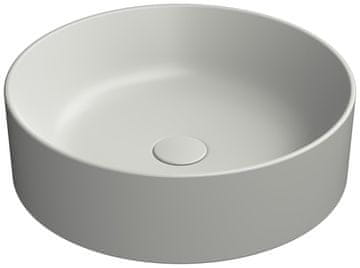 Gsi KUBE X keramični umivalnik 45cm, cenere mat - sodoben dodatek za vašo kopalnico