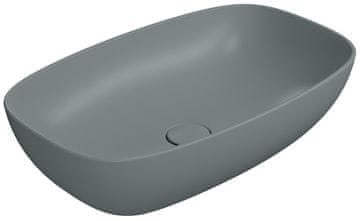 Gsi NUBES Eleganten Keramični Umivalnik 60x38cm, Mat Agave