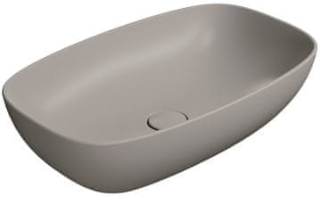 Gsi NUBES Eleganten Keramični Umivalnik 60x38cm, Tortora Mat