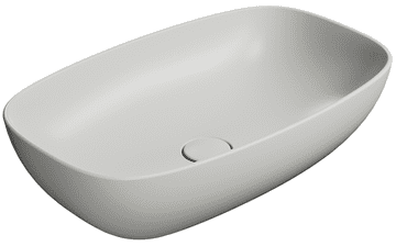 Gsi NUBES Keramični Umivalnik na Desko 60x38cm, Mat Cenere - Eleganten in Funkcionalen