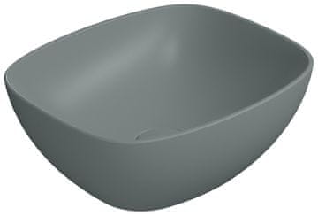 Gsi Elegantno Keramično Umivalnik NUBES 40x35cm Agave Mat za Montažo na Desko