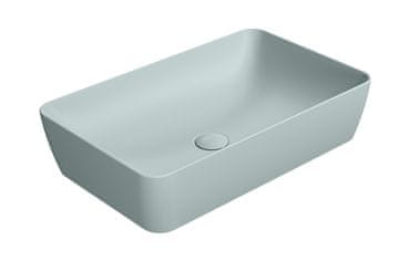 Gsi NUBES Keramično Namizno Umivalnik 60x38 cm, Ghiaccio Mat