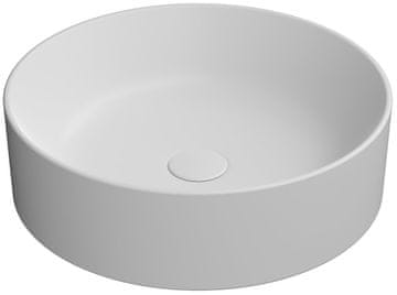 Gsi KUBE X Keramični Umyvadnik na Pult, 45cm, Bela Mat Finish