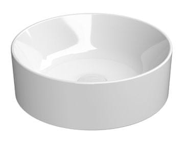 Gsi KUBE X Prestižni Bela Keramična Umivalnika 40cm z ExtraGlaze Obdelavo