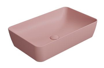 Gsi Keramično umivalnik za na mizo NUBES 60x38 cm v blush mat barvi