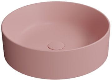 Gsi KUBE X Keramični Umivalnik Blush Mat za Desko Ø45cm