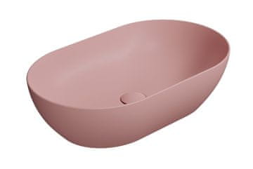 Gsi PURA Blush Priklopno Keramično Umyvadlo 60x37cm, Mat Eleganca