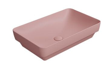 Gsi PURA Elegance keramični umivalnik 60x38cm, blush mat - Stilska kopalniška preobrazba