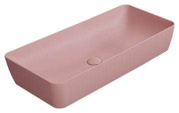 Gsi NUBES elegantno keramika umivalnik 80x40 cm blush mat