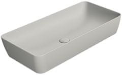 Gsi Elegantno Sivo Mat Keramično Umivalnik na Delovno Ploščo 80x40cm - NUBES</br>
