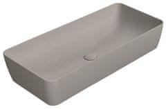 Gsi NUBES tortora mat keramično umivalnik na desko 80x40 cm - moderna eleganca