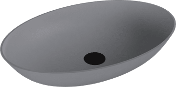 POLYSAN BANERA OVAL Kopalniški Umivalnik, Lit Marmor, 60x40cm, Mat Siva, UNITY CONCEPT